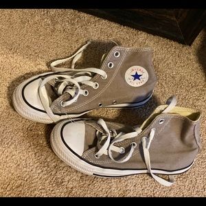 Gray high top Converse
